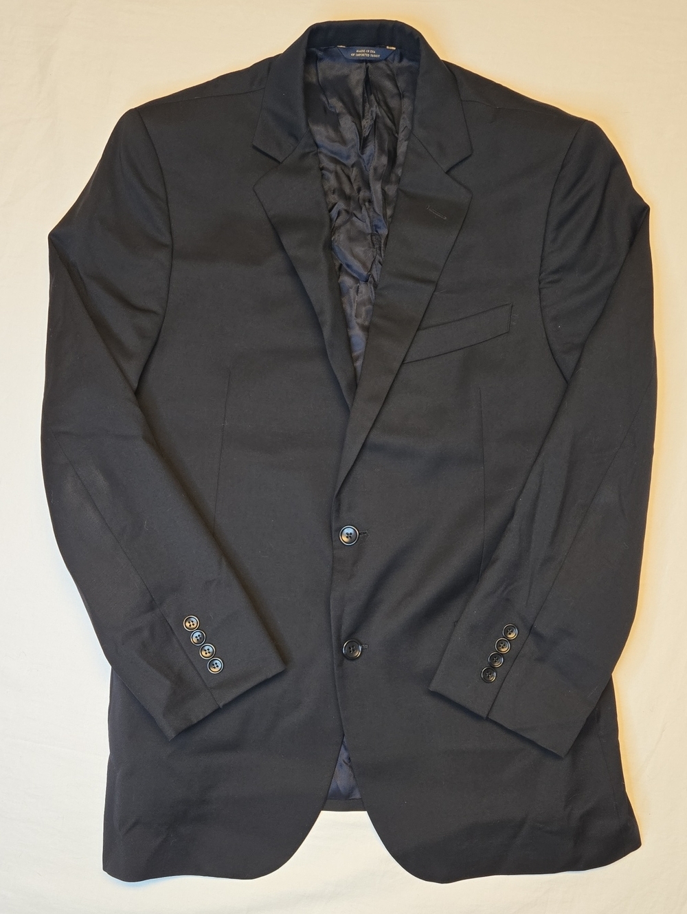 Brooks Brothers Black Blazer - Tailored Two-Button Wool Jacket Vintage 90s